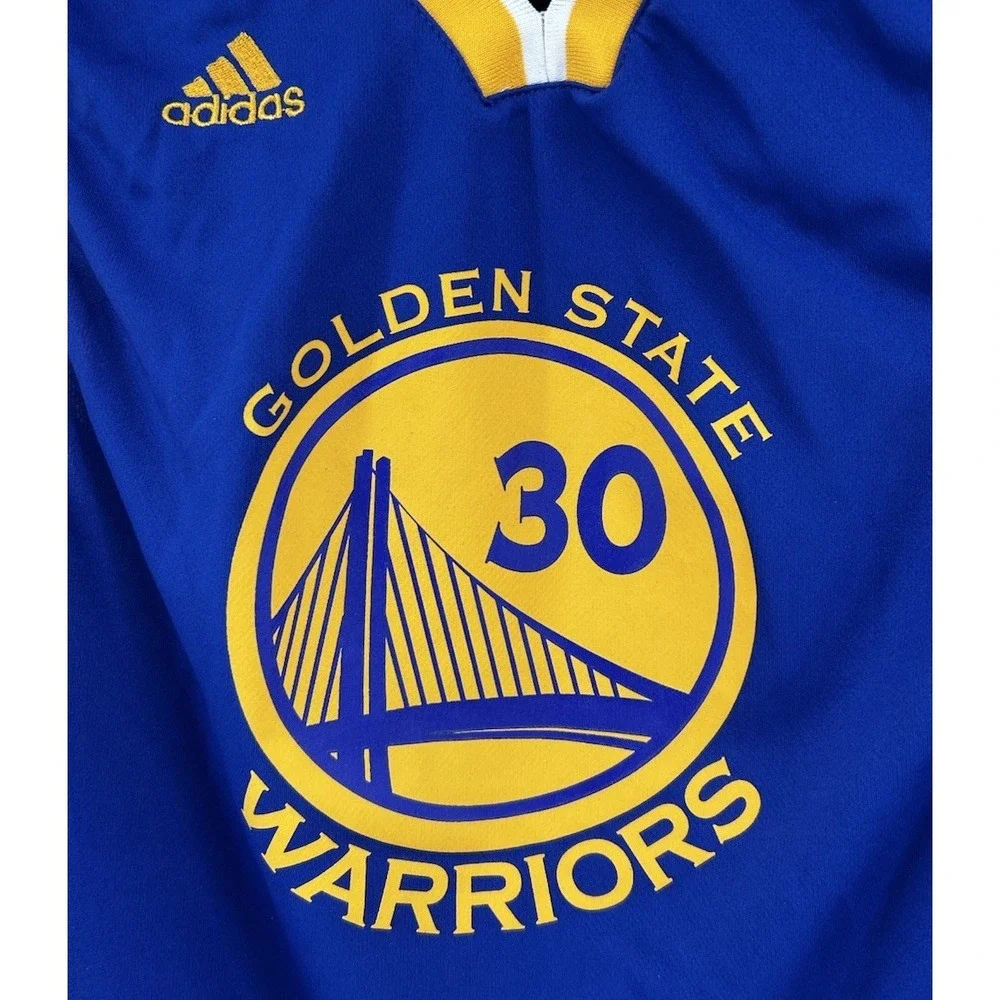 Adidas Stephen Curry #30 Golden State Warriors Road Wingman Jersey Youth Medium